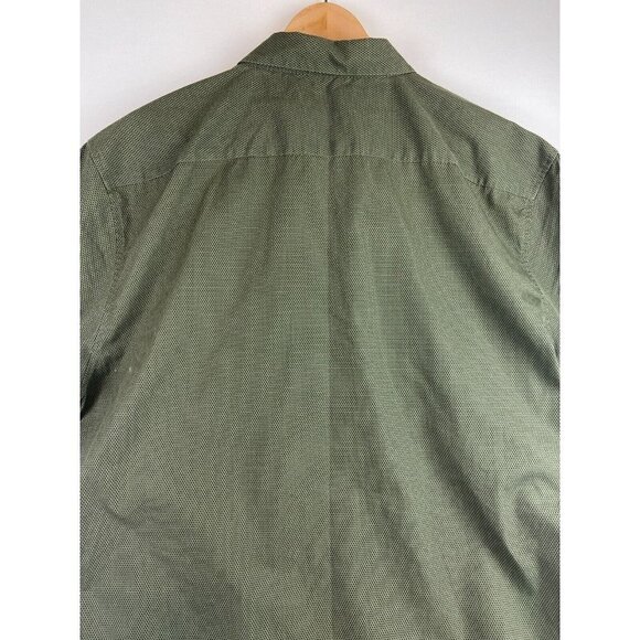 Le 31 Simons Men's Short Sleeve Green Semi-Fit Shirt Size XL - Picture 9 of 10